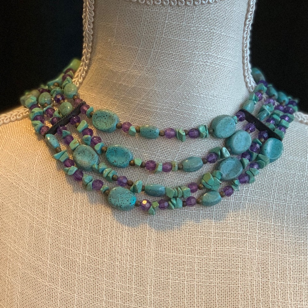 Turquoise Beaded Necklace